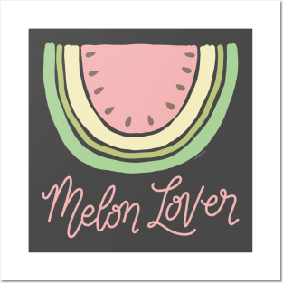 Watermelon Melon Lover Boho Minimal Watermelon Slice Art Posters and Art